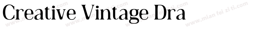 Creative Vintage Dra字体转换